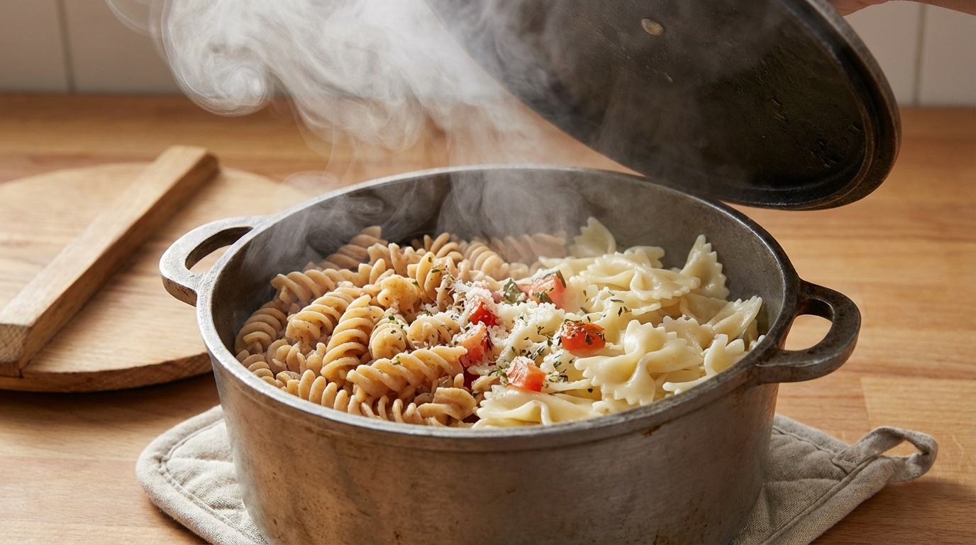 Whole Wheat vs White Pasta Fiber - detailed close-up shot for healthy weight management